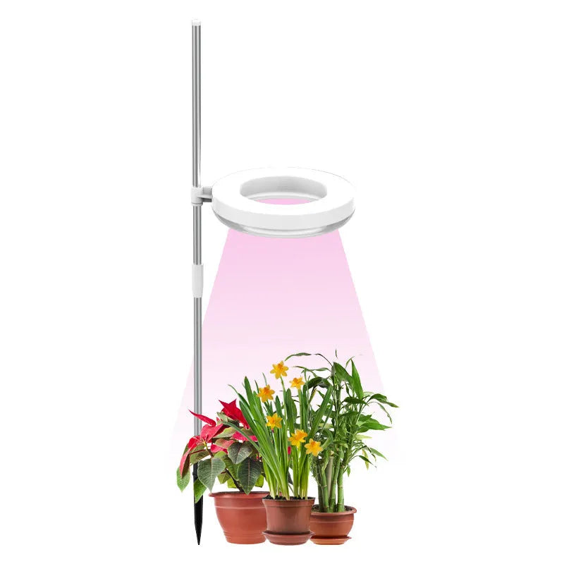 Desk plant growth lamp with full spectrum light for indoor plants, compact 160mm design