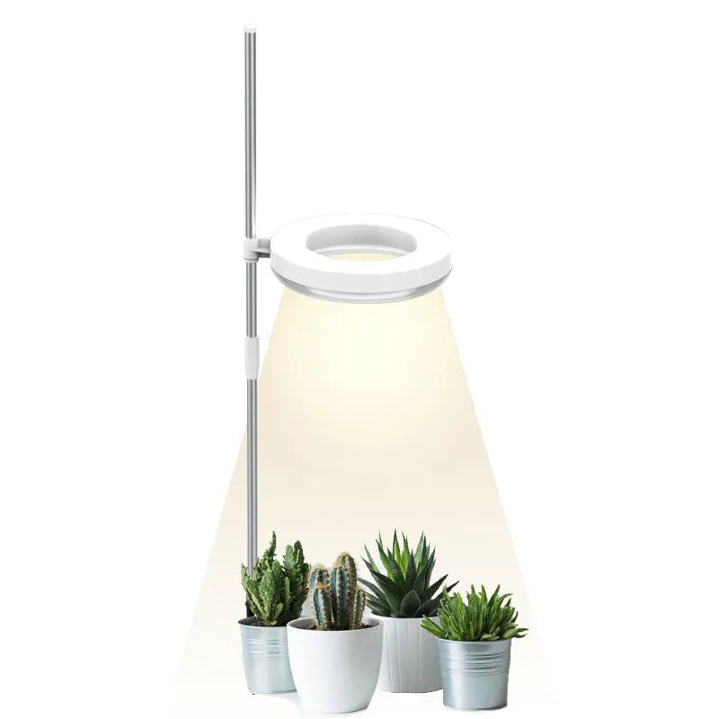 Desk plant growth lamp with full spectrum light for indoor plants, compact 160mm design