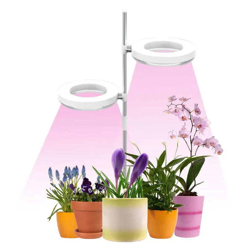 Desk plant growth lamp with full spectrum light for indoor plants, compact 160mm design