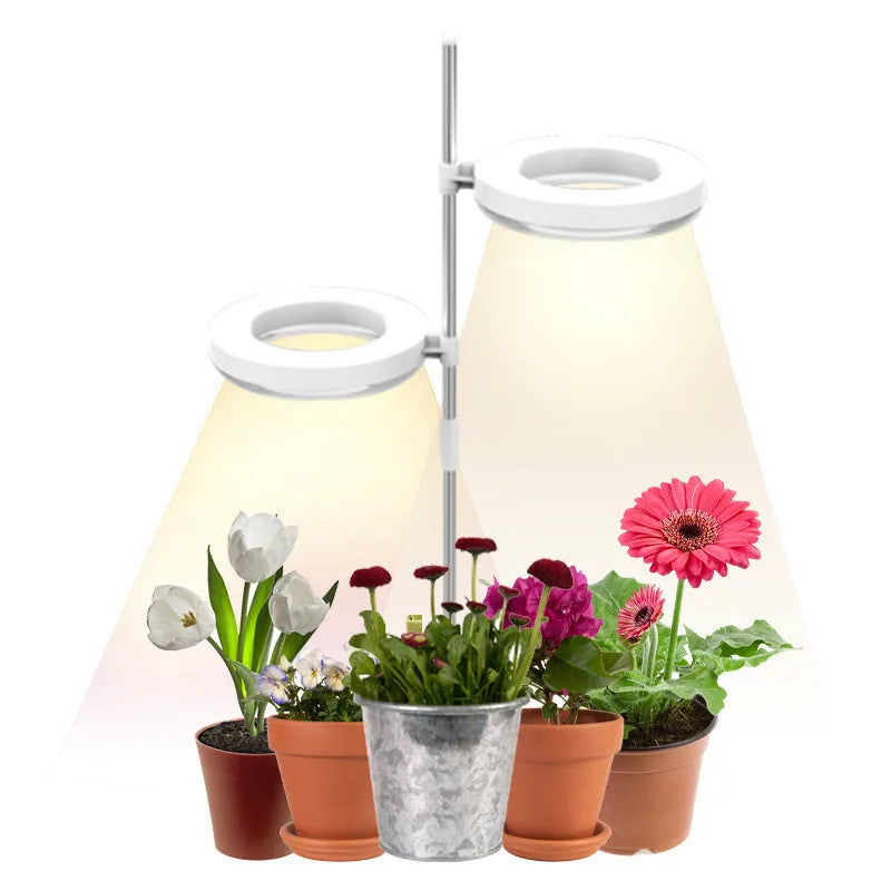 Desk plant growth lamp with full spectrum light for indoor plants, compact 160mm design