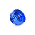 Blue aluminium alloy bicycle chainring removal tool for 12-speed direct mount cranksets
