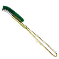 Green metal mini brush with elbow nylon wire head for rust removal and range hood cleaning