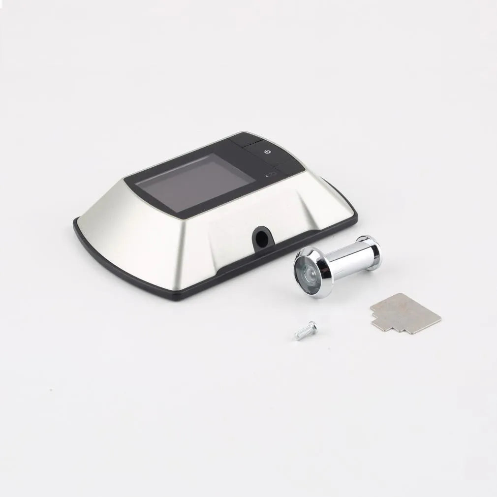 Wireless LCD door peephole monitor with indoor screen and outdoor camera for home security