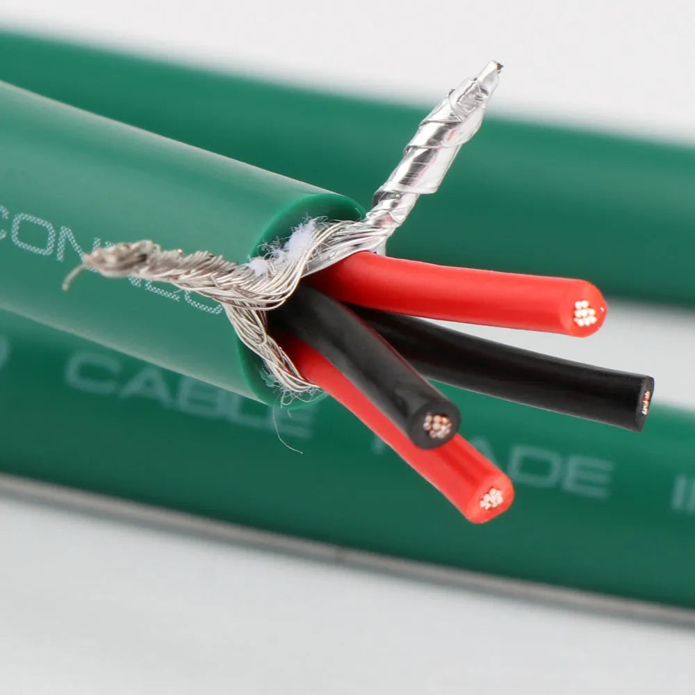 4-core copper silver-plated RCA audio cable with Budweiser connectors for CD decoder to amplifier connections