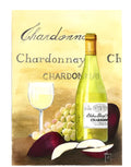 Apple and chardonnay DIY digital painting kit with linen canvas, brushes, and paints