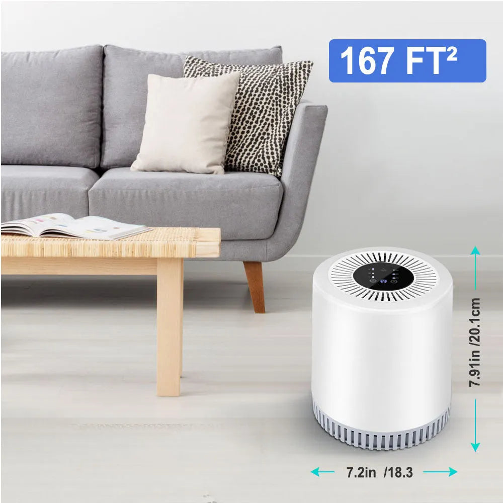 White air purifier replacement filter element for rooms up to 20 square metres