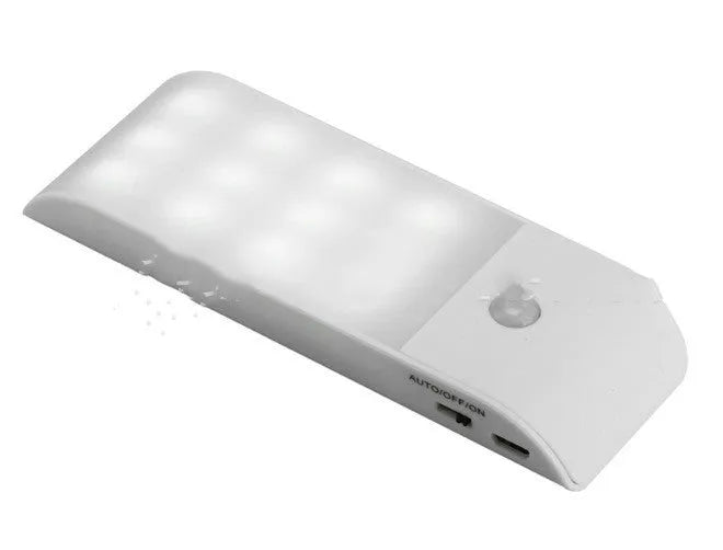 Rechargeable infrared sensor LED night light with PVC shade in white or yellow light options