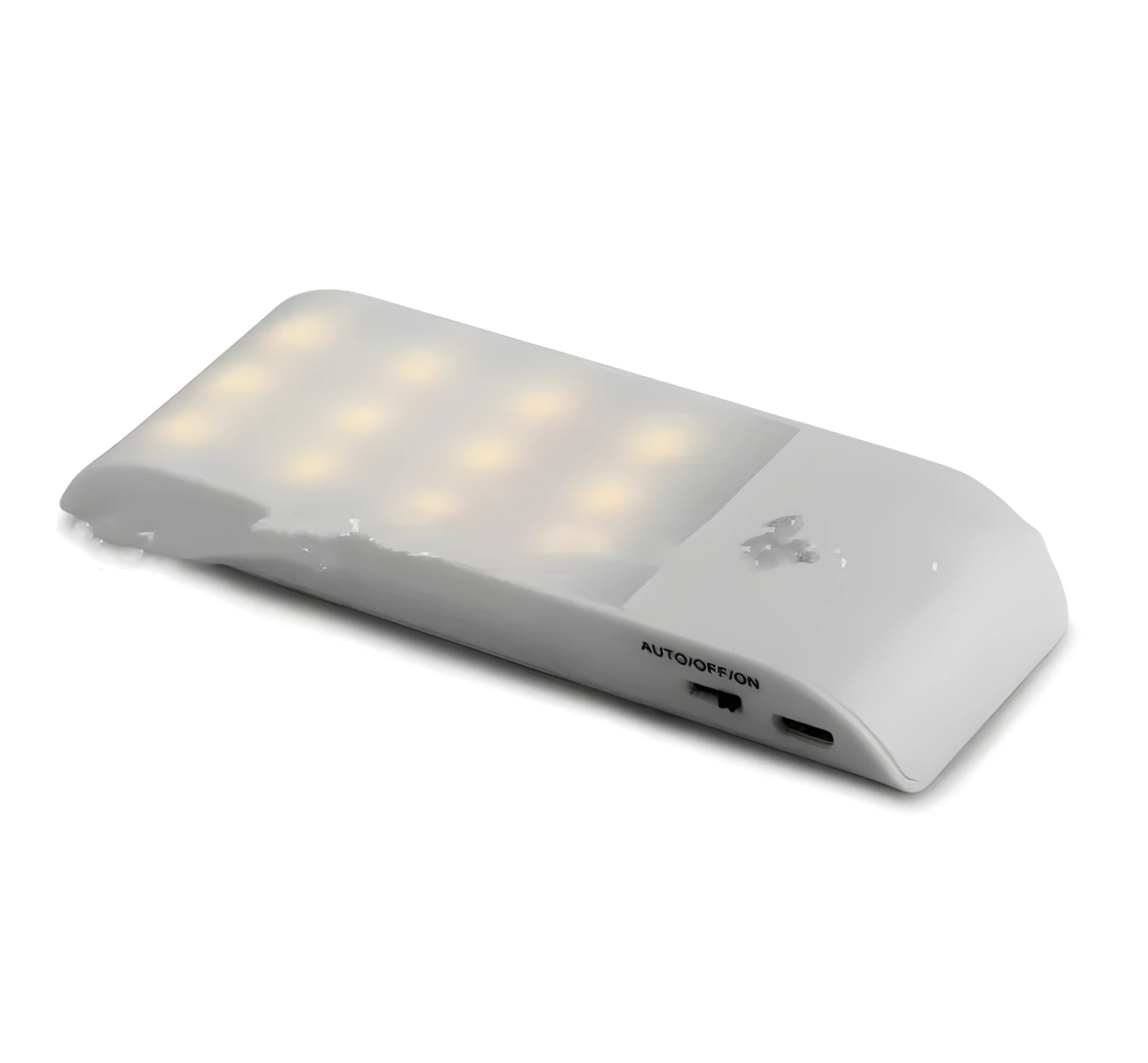 Rechargeable infrared sensor LED night light with PVC shade in white or yellow light options