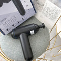 Fascia gun muscle massager in black, red or white colours with USB charging port