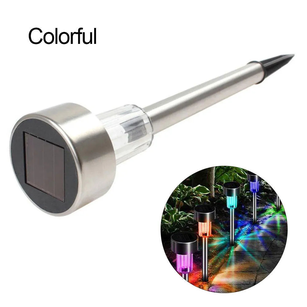Stainless steel solar garden landscape light with pastoral style design and waterproof IP44 rating