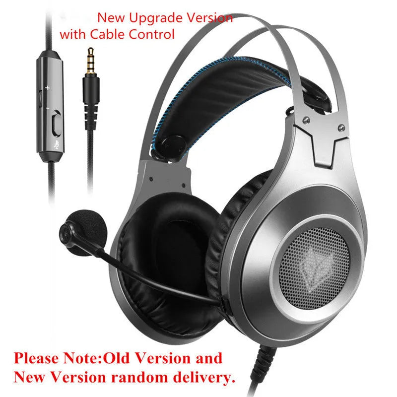 Black USB wired computer headset with microphone for PC and laptop