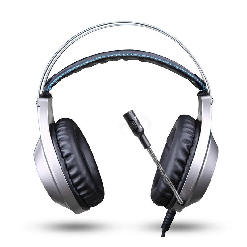 Black USB wired computer headset with microphone for PC and laptop