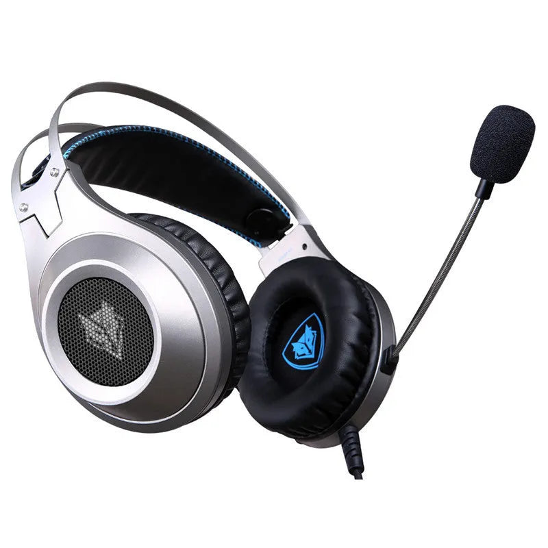 Black USB wired computer headset with microphone for PC and laptop