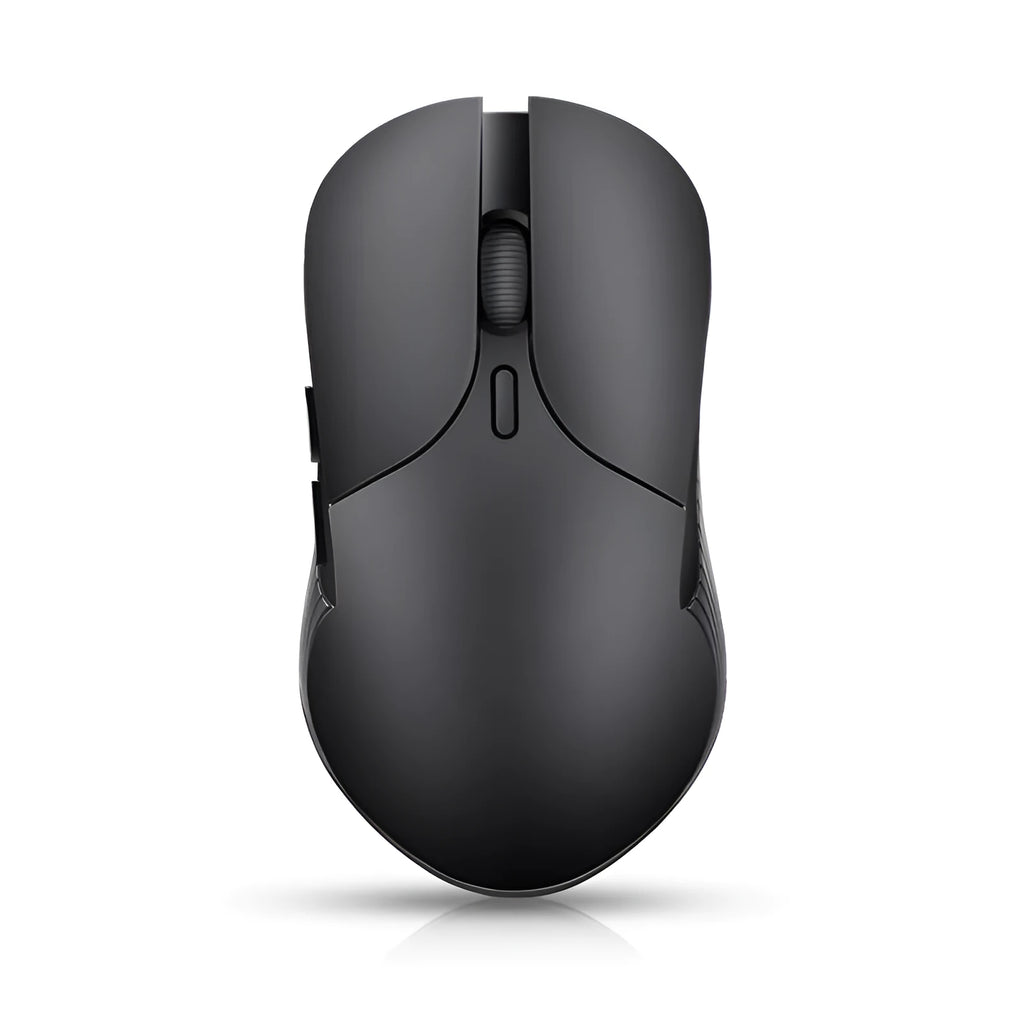 Blue smart voice mouse with 2.4G wireless translator and rechargeable battery on desk