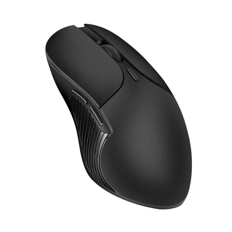 Blue smart voice mouse with 2.4G wireless translator and rechargeable battery on desk