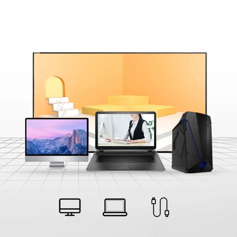 Blue smart voice mouse with 2.4G wireless translator and rechargeable battery on desk