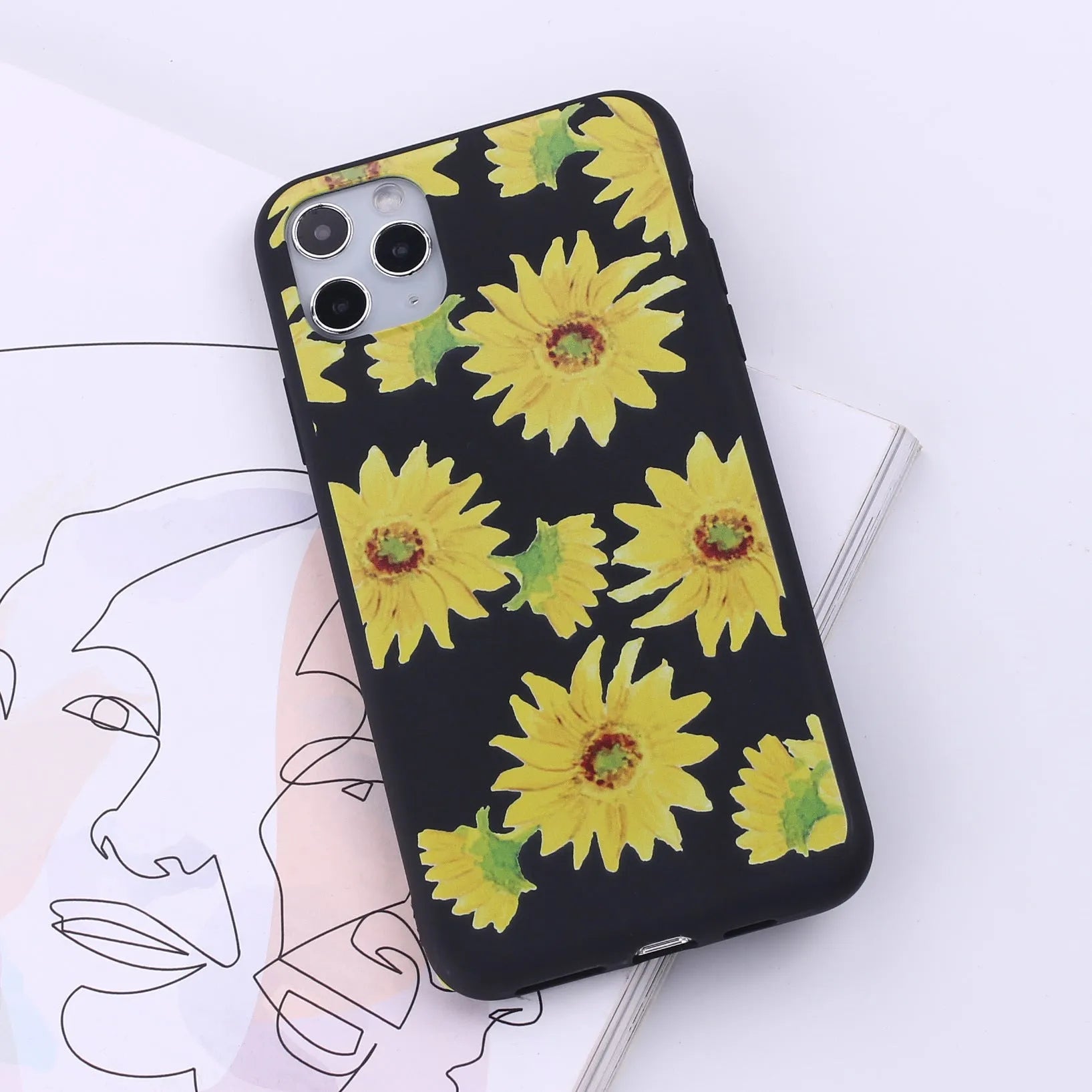 Flexible TPU mobile phone case for iPhone, shown in one of fourteen available colours.