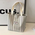 Japanese style corduroy handbag in dark brown, gray, or ivory white with large capacity for daily use
