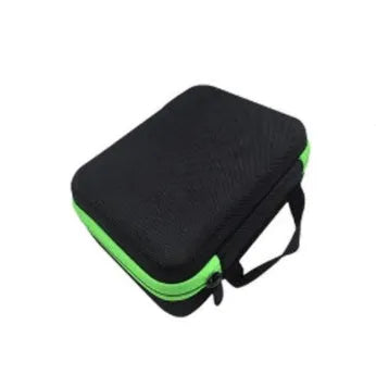 Red EVA essential oil storage bag with 30 compartments for 15ml bottles, wall-mounted organiser