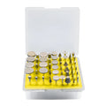 Elliptical cone-shaped alloy diamond grinding head with 3mm shank for rotary tools