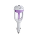Compact blue car humidifier with 180 degree rotation spray for vehicle air quality improvement