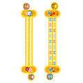 Yellow plastic cartoon digital decomposition ruler for children's maths learning