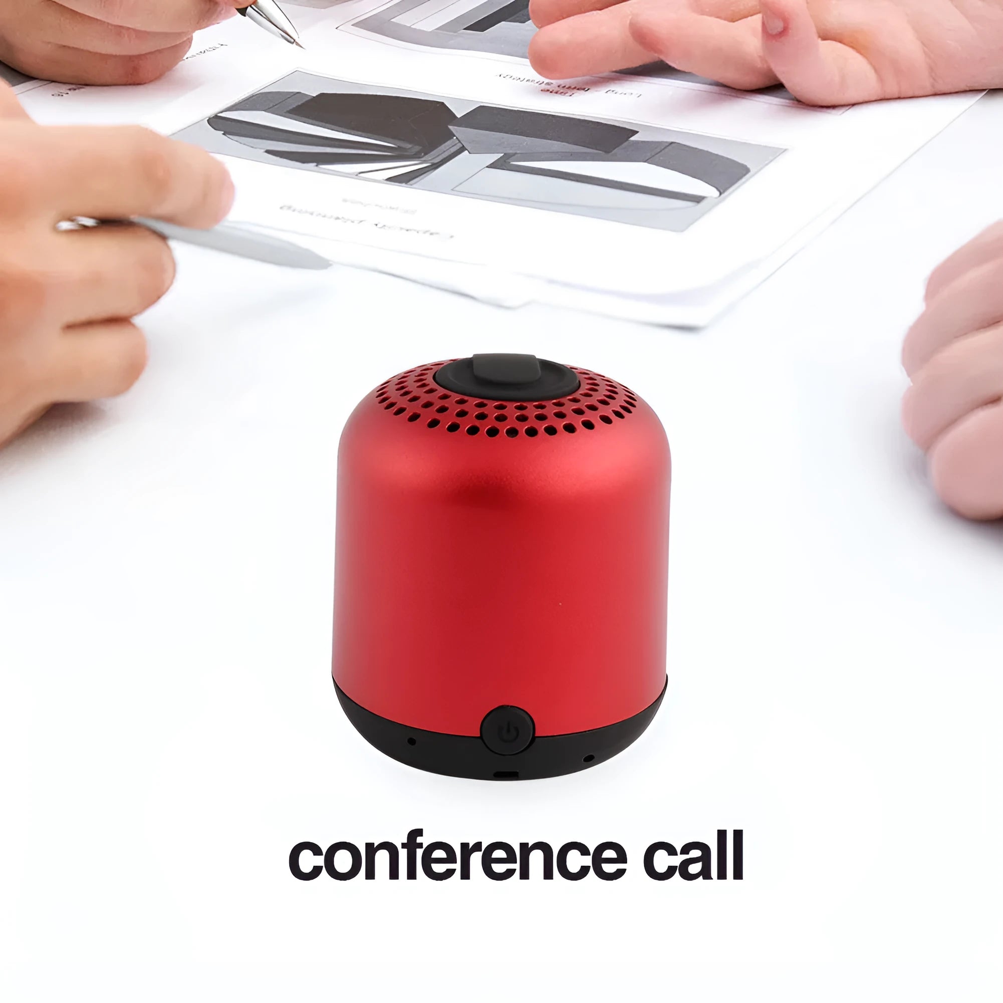Hieha XQ11 cylindrical metal Bluetooth speaker in black, gold, pink, red or silver colour