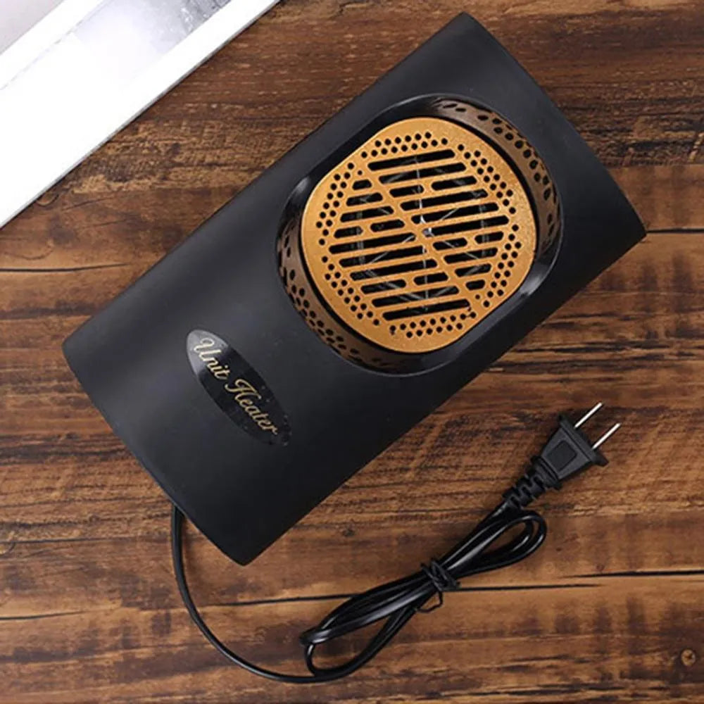 Mini heater home with 2 second heat, 7 blade vortex wind wheel, touch control, Black or White EU plug.