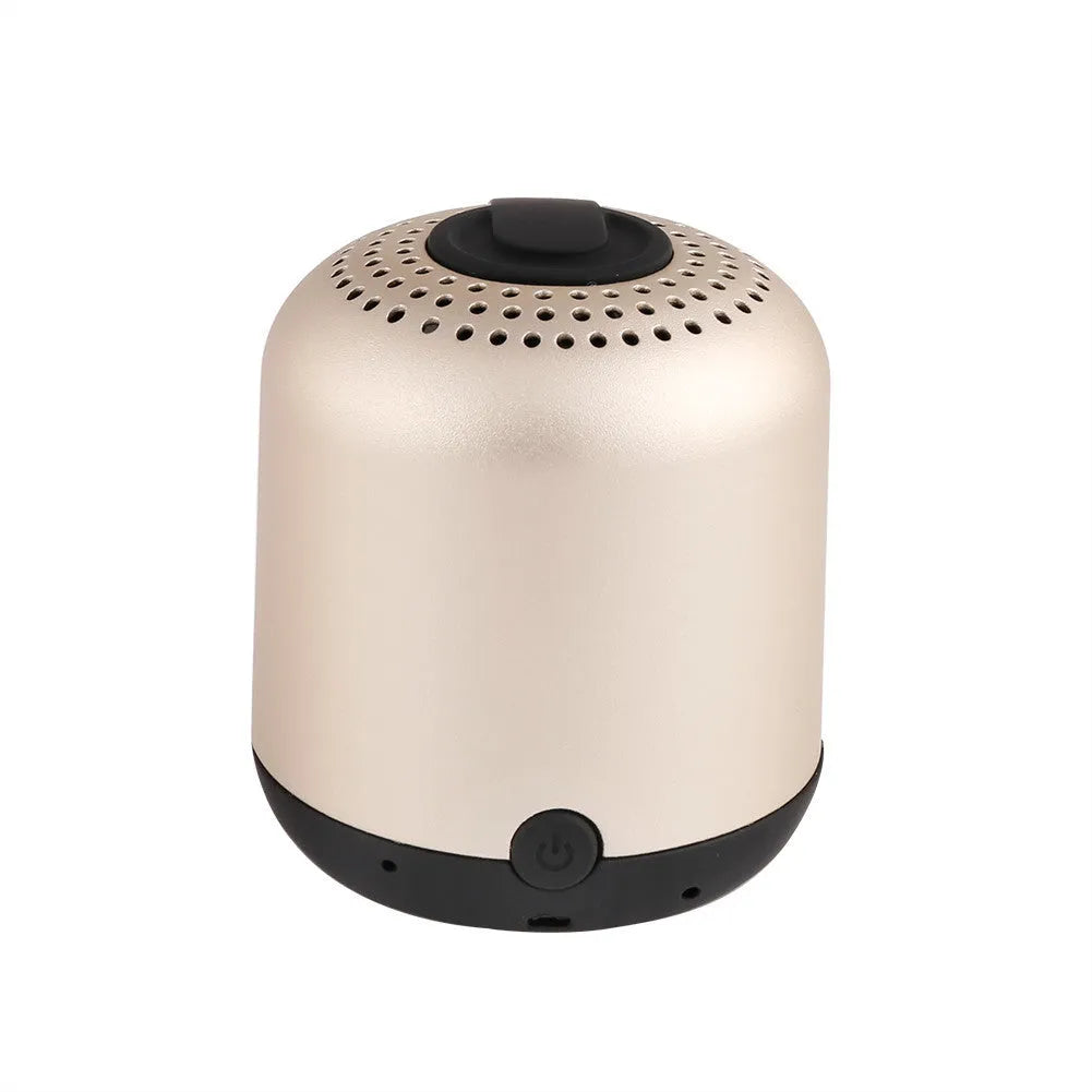 Hieha XQ11 cylindrical metal Bluetooth speaker in black, gold, pink, red or silver colour