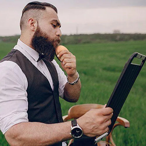 Natural boar bristle beard brush 11.3cm for men's facial hair styling and maintenance, black brown and fancy options