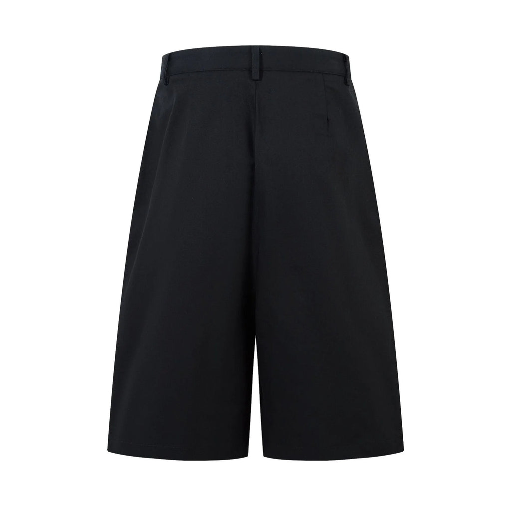 Retro loose fit wide leg straight denim trousers in black and green colours.