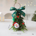 21cm mini Christmas tree ornament in PE foam, red and white snowflake or red and green elderly figure