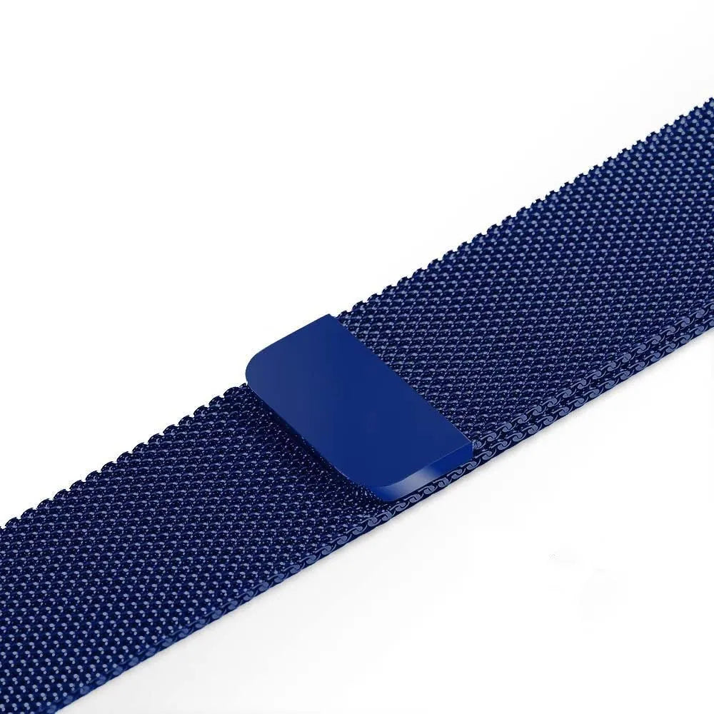 Stainless steel watch strap in silver colour for 38mm to 44mm watches with 22mm lug width