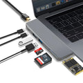 8-in-1 computer card reader conversion hub for MacBook Pro with multiple ports