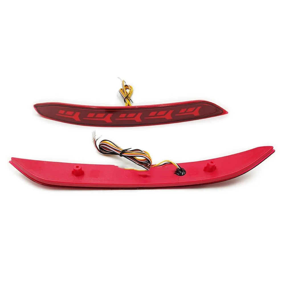 Volkswagen Sagitar rear bumper light with flowing water LED pattern for brake and turn signals.