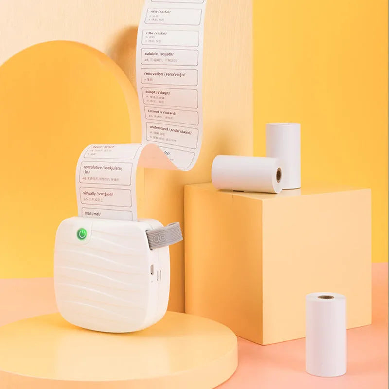 Three rolls of 57mm width thermal paper for small printers in open box