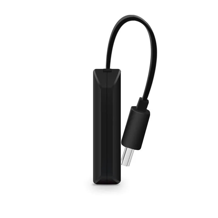 Black HDMI dongle for wireless smartphone to TV screen mirroring with 1080p output