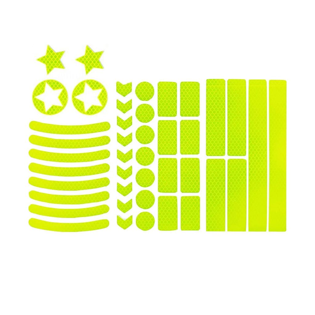 Bicycle reflective safety tape with geometric grid pattern in four colour options
