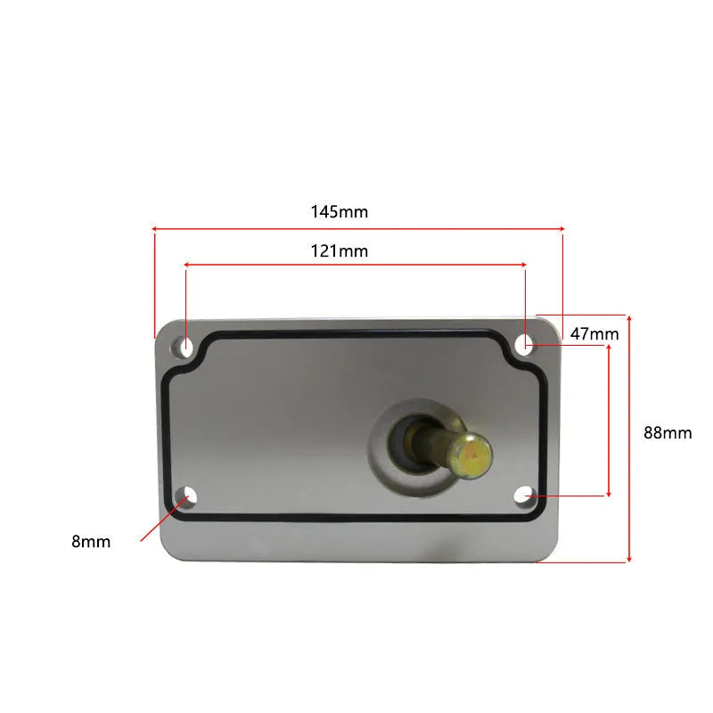 Silver aluminium alloy quick short rod gear shift lever for Horton vehicles