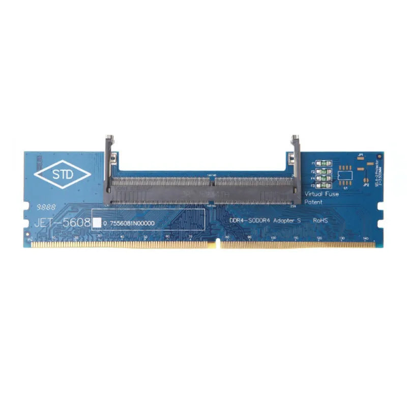 DDR4 laptop to desktop memory adapter card with electrostatic bag for testing laptop RAM on desktop PCs