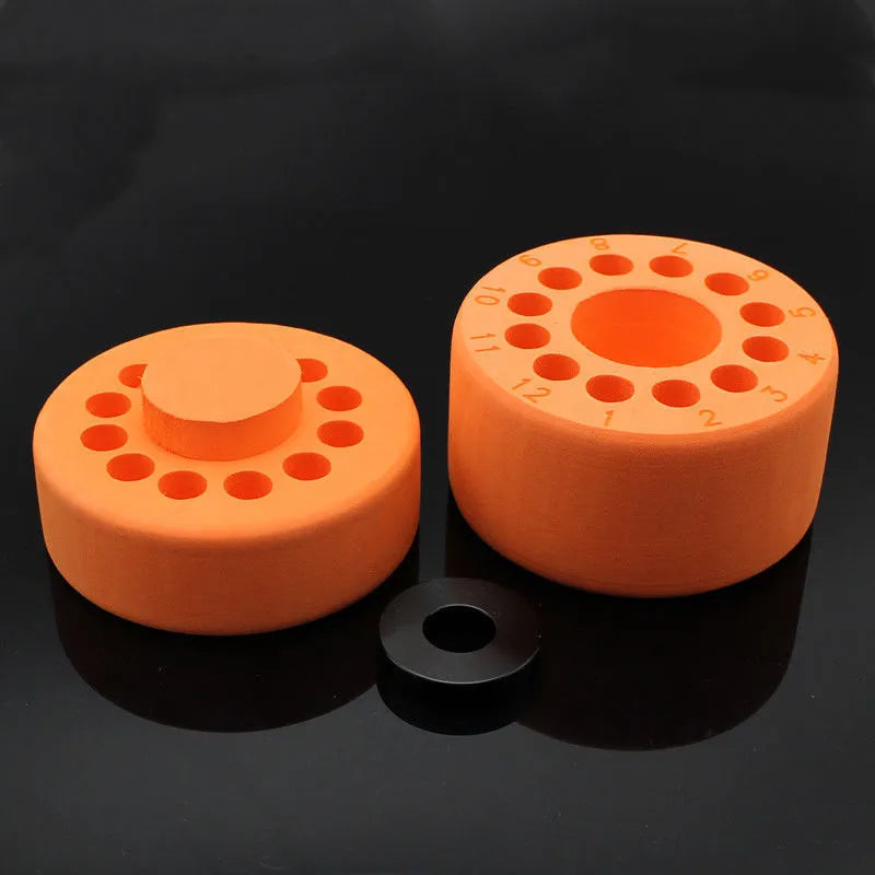 Process cooling box for laboratory gradient freezing and cell recovery in orange and blue colours
