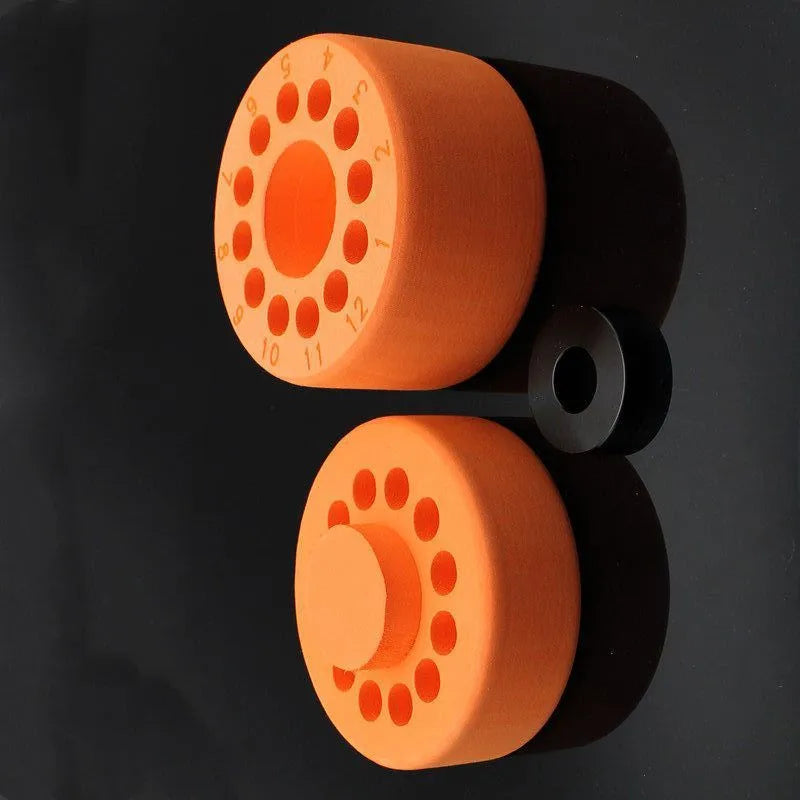 Process cooling box for laboratory gradient freezing and cell recovery in orange and blue colours