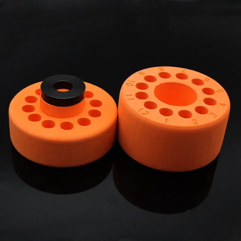 Process cooling box for laboratory gradient freezing and cell recovery in orange and blue colours