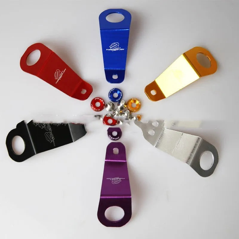 Aluminium radiator bracket for Civic EG in red with anodic oxidation surface