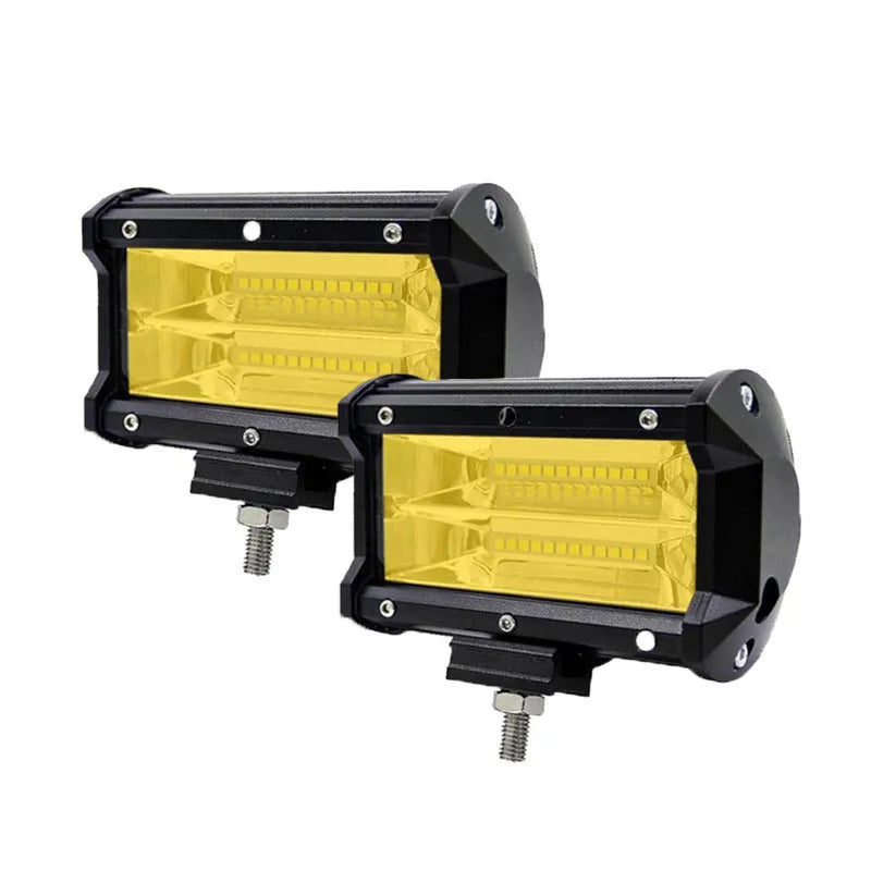 5-inch black LED work lamp with die-cast aluminium shell for off-road vehicles