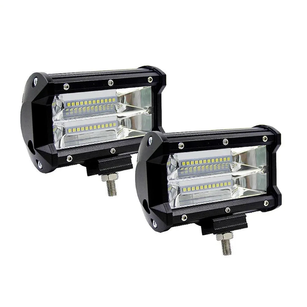 5-inch black LED work lamp with die-cast aluminium shell for off-road vehicles