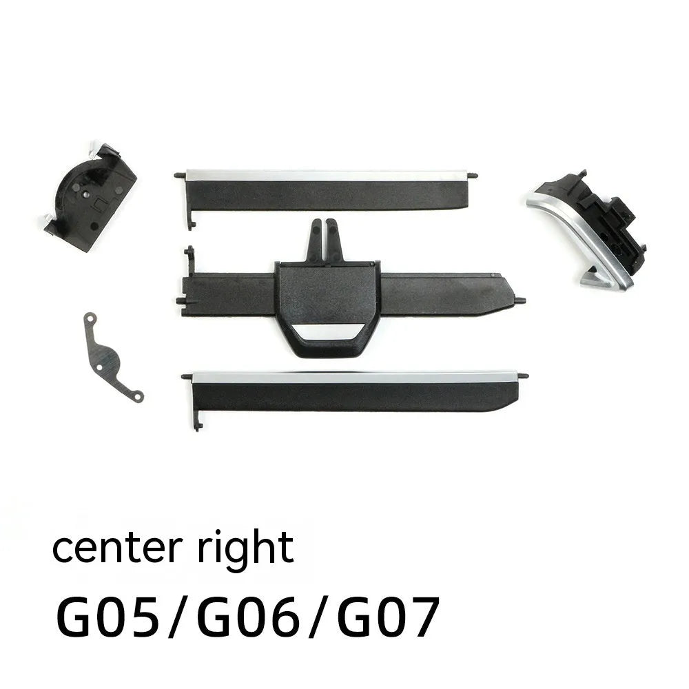 Black plastic front centre air vent replacement for BMW X5 X6 X7 dashboard