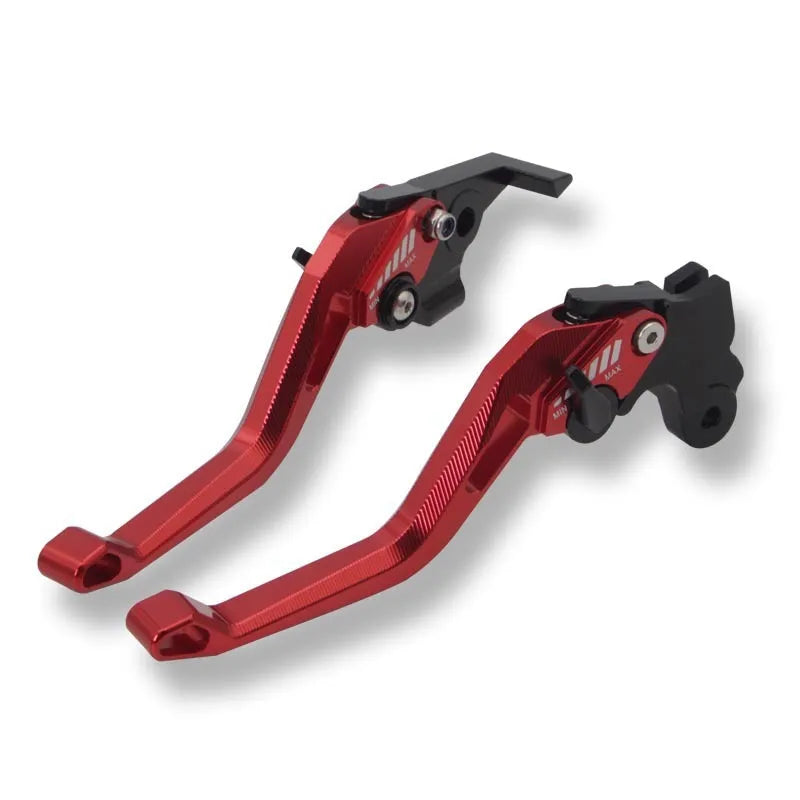 Motorcycle metal clutch lever in multiple colours with two-finger labour-saving design