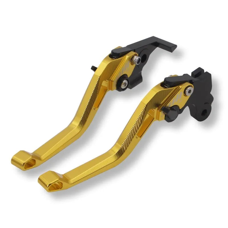 Motorcycle metal clutch lever in multiple colours with two-finger labour-saving design