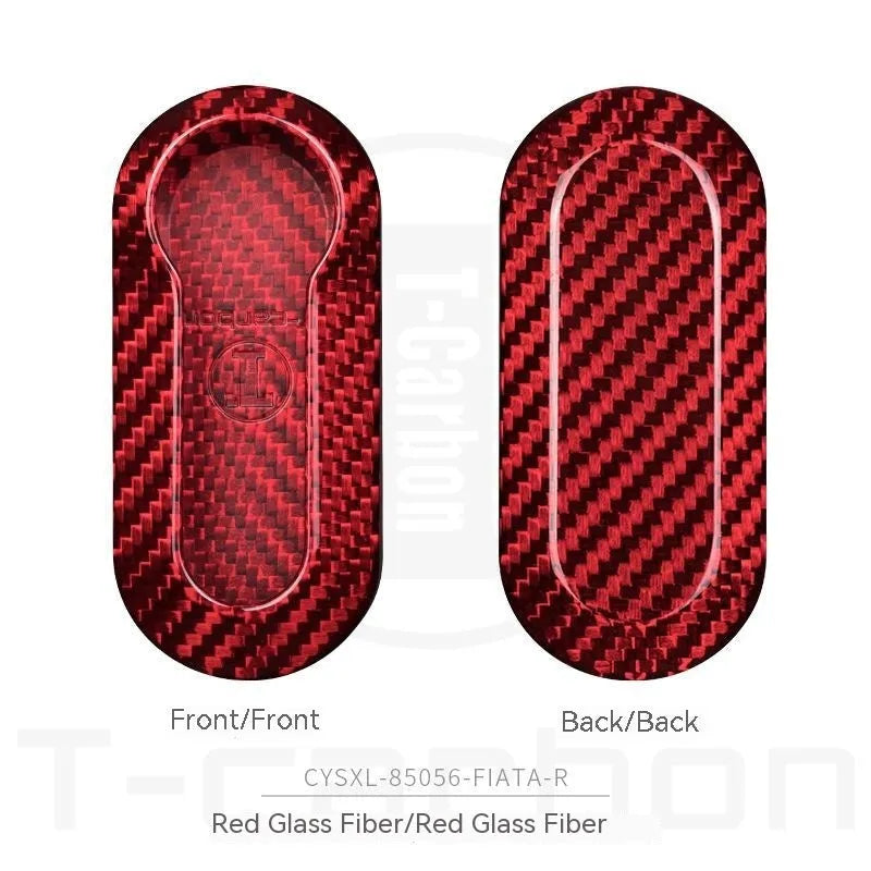 Carbon fibre and glass fibre car key cover replacement shell sets in three colour options
